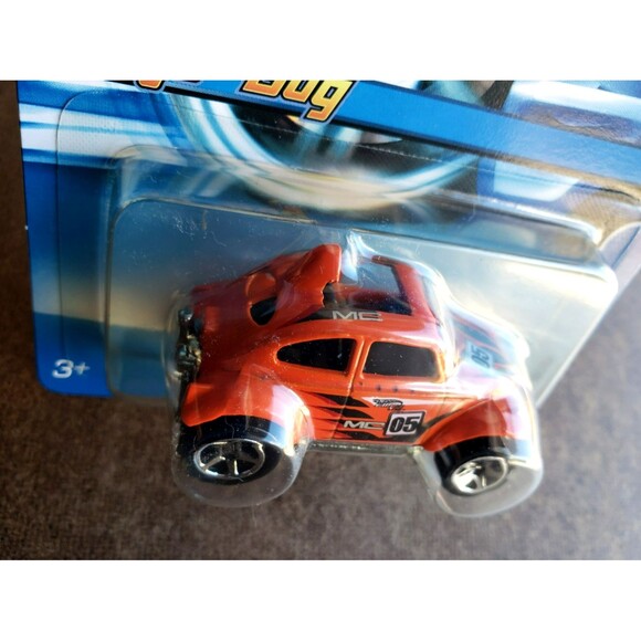 2005 Hot Wheels BAJA BUG Fluorescent Orange MYSTERY CARS KAR KEEPER INT'L CARD! - Picture 4 of 16